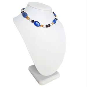 Vintage,One of a Kind Natural Lapis Lazuli Choker Necklace.